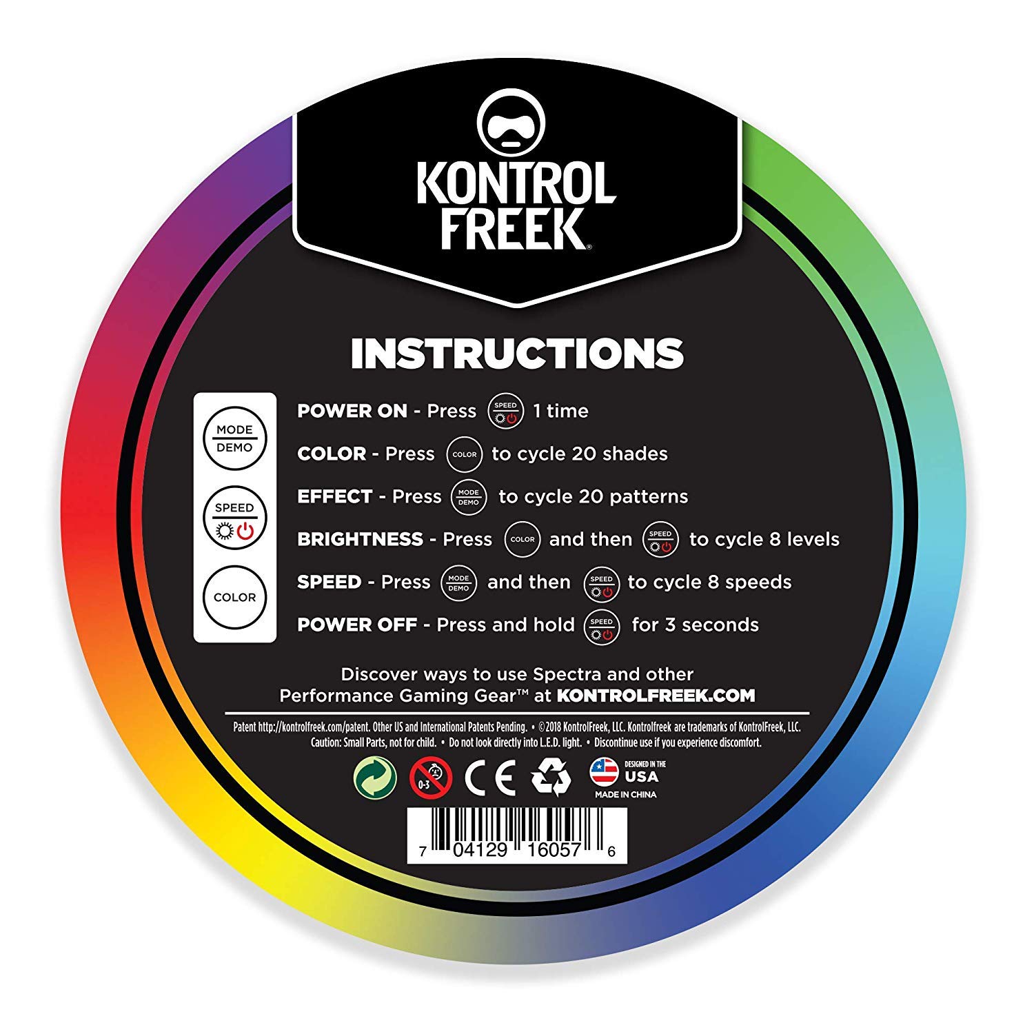 KontrolFreek Gaming Lights: LED Strip Lights, USB Powered with Controller, 3M Adhesive for TV, Console, PC, Wall (9 ft) - Image 9